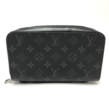 LOUIS VUITTON Long Wallet Purse M61698 Monogram Eclipse Canvas black Monogram Eclipse Zippy XL